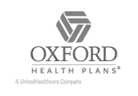 The Oxford Health Plans logo, featuring a geometric hexagonal design above the words OXFORD HEALTH PLANS and the tagline A UnitedHealthcare Company below.